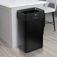 thumbnail image 5 of Clorox 13 Gallon Open Top Stainless Steel Trash Can with Anti-Microbial Odor Protection  Including GLAD 45ct 13 Gallon Bags, 5 of 8