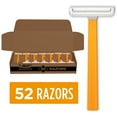 thumbnail image 2 of BIC Sensitive Men's Disposable Razor, Single Blade, 52 ct., 2 of 9
