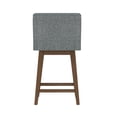 thumbnail image 15 of HH2 Home Upholstered Tapered Back Wood Adjustable Height Swivel Bar Stool, 15 of 20