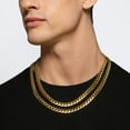 thumbnail image 5 of Miami Cuban Chain Necklace in 14K Gold, 5 of 7