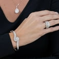 thumbnail image 4 of 1.98 CT. T.W. Diamond Swirl Bangle Bracelet in 14K Gold, 4 of 5