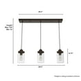 thumbnail image 4 of Hunter Devon Park with Clear Glass Ceiling Light Fixture, 4 of 9