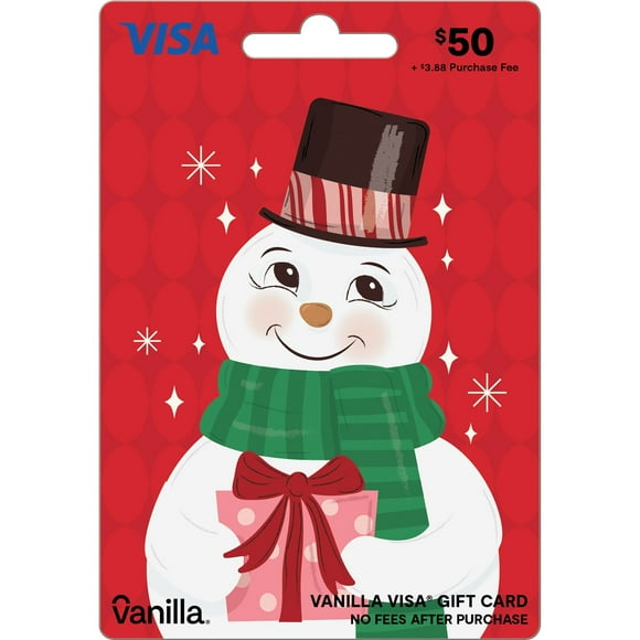 Vanilla Visa Holiday $50 gift card