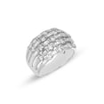 thumbnail image 2 of 2.40 C.T.TW Round and Baguette Cut Diamond Band Ring in 14K Gold, 2 of 5