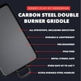 thumbnail image 5 of Bobby Flay by GreenPan Carbon Steel Double Burner Griddle, 5 of 12