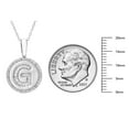 thumbnail image 6 of Diamond Initial Pendant Necklace in Sterling Silver, 6 of 6