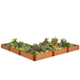 thumbnail image 1 of Classic Sienna Raised Garden Bed 'L' Shaped 12' x 12' x 11" - 1" Profile, 1 of 6