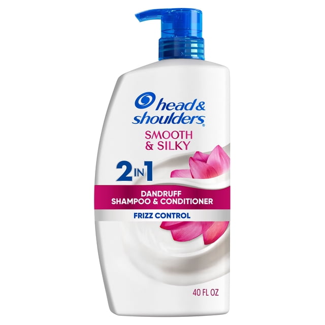 Head & Shoulders 2N1 Smooth & Silky Shampoo and Conditioner, 40 fl. oz.