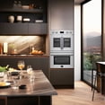 thumbnail image 4 of FORNO Asti 30-Inch Double Electric Wall Oven with Upper French Doors, 4 of 12