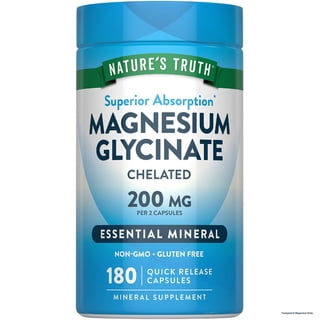 Nature's Truth Magnesium Glycinate Capsules, 200 mg, 180 ct.