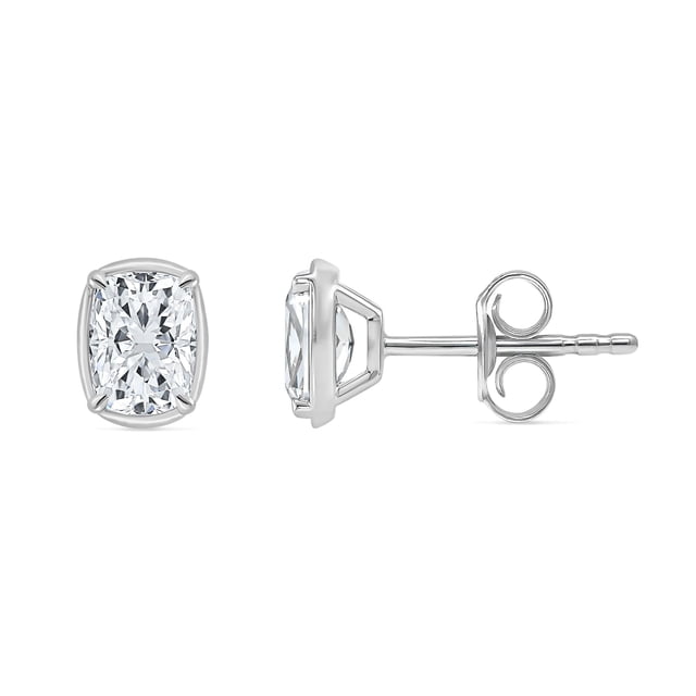 Lab Created Fancy Cut Diamond Stud Earrings in 14K Gold