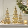 thumbnail image 1 of Member's Mark Rotating Pre-Lit Shimmering Glass Trees, Set of 3, 1 of 4