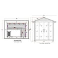 thumbnail image 7 of Maxxus Steam/Infrared 5-Person Outdoor Sauna, 7 of 7