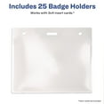 thumbnail image 3 of Avery Secure Top Heavy-Duty Badge Holders, Horizontal, 4w x 3h, Clear, 25/Pack, 3 of 6