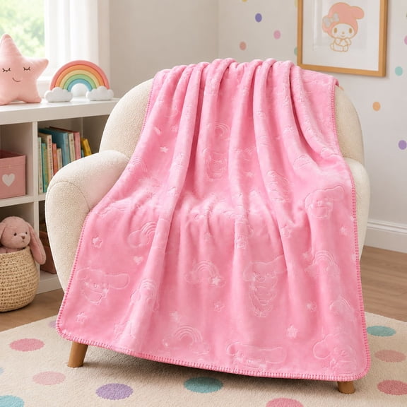Kids Licensed Ultra Plush Embossed Throw, 50" x 60"