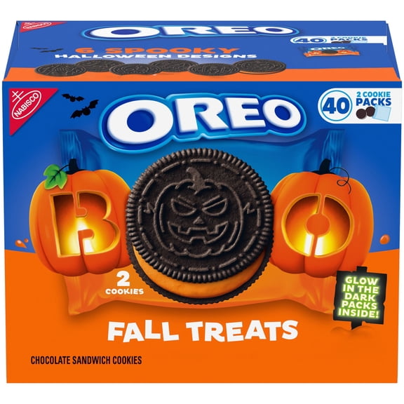 OREO Fall Treats Orange Creme Sandwich Cookies, 1.02 oz., 40 pk.