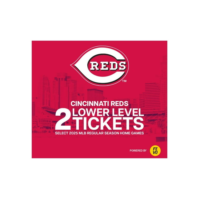 Cincinnati Reds – Two (2) Lower Level Tickets eVoucher