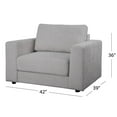 thumbnail image 13 of Elliot Stain-Resistant Oversized Armchair and Ottoman, 13 of 14