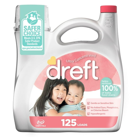 Dreft Baby Liquid Laundry Detergent, 125 loads, 170 fl. oz.