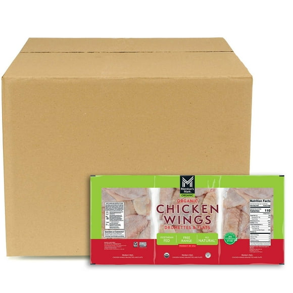 Member's Mark Organic Chicken Wings, Case, priced per pound