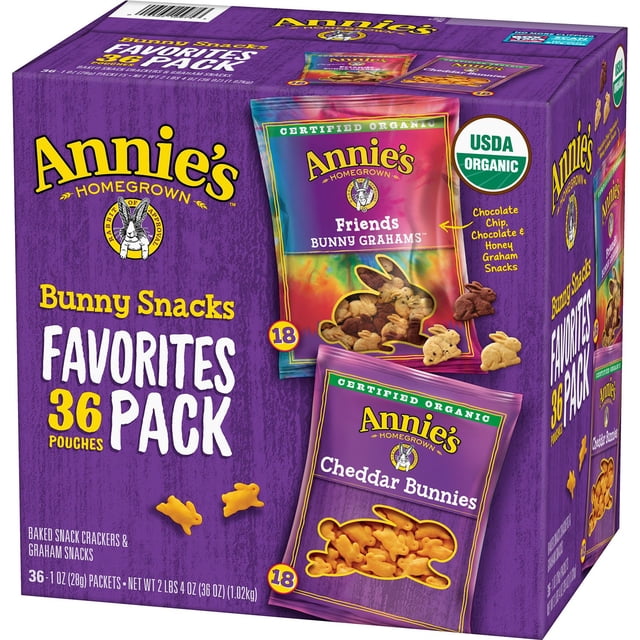 Annie's Favorite Bunny Snacks Variety Pack (1 oz., 36 ct.)