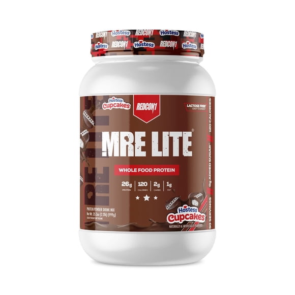Redcon1 MRE Lite Whole Food Protein Powder – Hostess Cupcakes, 2.2 lbs.