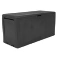 thumbnail image 2 of Keter Samoa 70 Gal. Resin Deck Box Large Outdoor Storage, Brown, 2 of 15