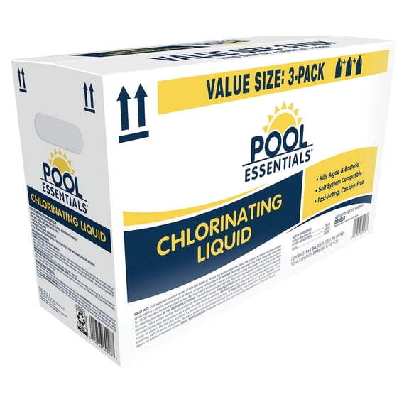 Pool Essentials Chlorinating Liquid, 3 pk.