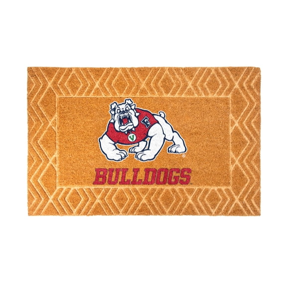 Logo Brands Fresno State Bulldogs Coir Outdoor Mat