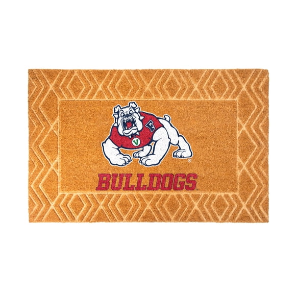 Logo Brands Fresno State Bulldogs Coir Outdoor Mat