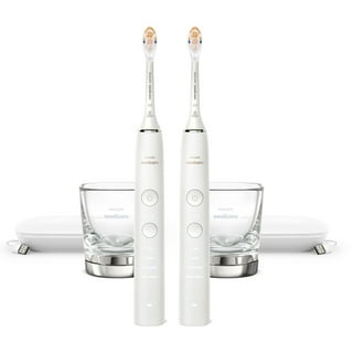Philips Sonicare DiamondClean Power Toothbrush, White Handles, 2 pk.