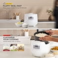 thumbnail image 6 of Cuckoo 6 cup Ceramic Pot Micom Rice Cooker & Warmer  with Steam Plate and all-new Steam Function. Multi-Functional Kitchen Staple. 12 Cups Cooked., 6 of 10