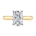 thumbnail image 3 of Lab Created Elongated Cushion Cut Diamond Ring in 18K Gold, 3 of 5