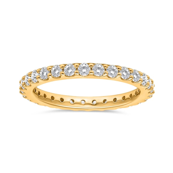Lab Created Round Cut Diamond Eternity Band