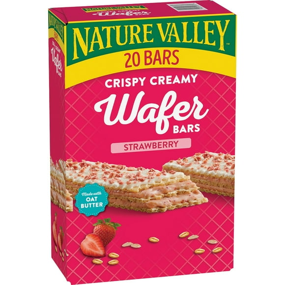 Nature Valley Crispy Creamy Wafer Bars, Strawberry, 20 ct.