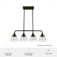 thumbnail image 5 of Hunter Cypress Grove with Clear Holophane Glass 4 Light Chandelier Ceiling Light Fixture, 5 of 10