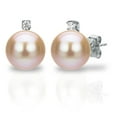 thumbnail image 2 of 7-7.5MM Freshwater Pearl and Diamond Pendant and Earring Set, 2 of 5