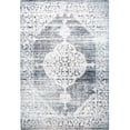 thumbnail image 2 of Nicole Miller New York Patio Sofia Magnolia Area Rug - Navy Blue/Ivory, 2 of 9