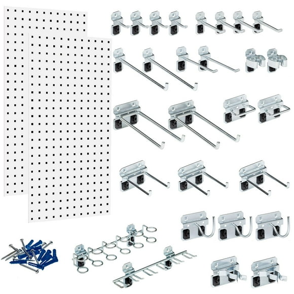 Wall System Steel Pegboard Organizer