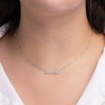 thumbnail image 6 of Sterling Silver and Diamond Identity Necklace, 6 of 6