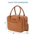 thumbnail image 8 of Veronica Jamison Hampton Faux Leather Lunch Tote by Arctic Zone, Lunch Bag with Food Storage & Ice Pack, 8 of 16