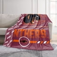 thumbnail image 2 of Logo Brands Claflin Panthers 60"x70" Super Plush Blanket, 2 of 7