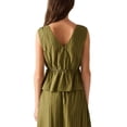 thumbnail image 2 of Steve Madden Women's Cotton Shadow Stripe Tank Top, 2 of 5
