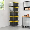 thumbnail image 13 of Seville Classics UltraDurable NSF-Certified Steel Tote Shelving, 25" W x 33" D 4 Tier and 5 Tier Options, 13 of 13