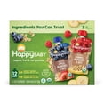 thumbnail image 1 of HappyBABY Organics Clearly Crafted Fruit & Oat Pouches, Variety Pack, 12 ct., 4 oz., 1 of 9