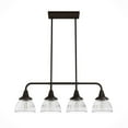 thumbnail image 2 of Hunter Cypress Grove with Clear Holophane Glass 4 Light Chandelier Ceiling Light Fixture, 2 of 10