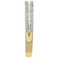 thumbnail image 4 of 0.23 CT. T.W. Baguette and Round Diamond Band in 14K Gold, 4 of 8