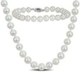 thumbnail image 1 of Freshwater Cultured Pearl Necklace and Bracelet Set in Sterling Silver, 1 of 7