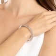 thumbnail image 6 of Hoop Earring and Bangle Bracelet Set in Sterling Silver, 6 of 8