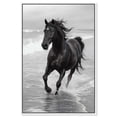 thumbnail image 2 of Graceful Horse Black and White Canvas Print by Oliver Gal Prints, 2 of 4